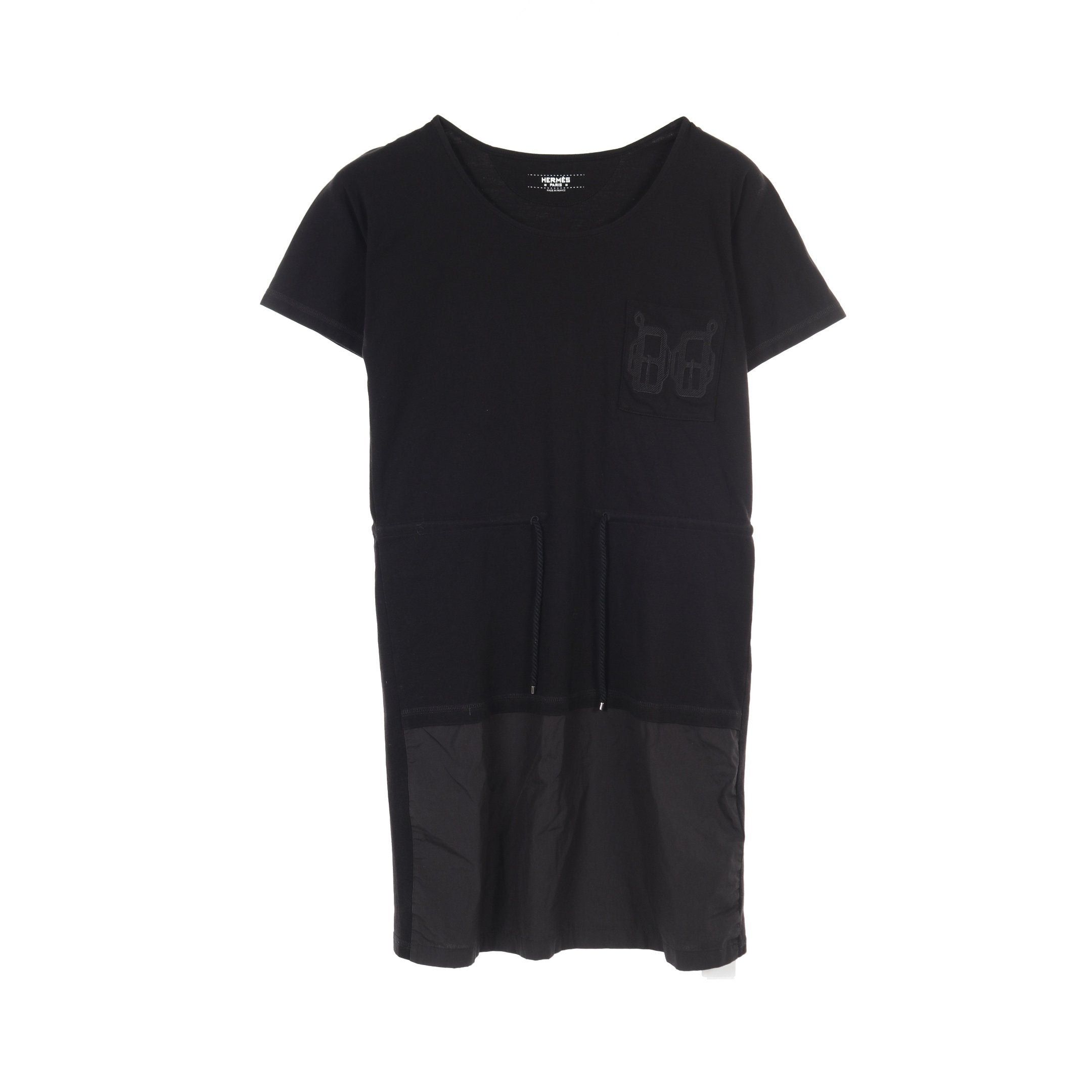 Hermes Hermes Bouclerie D'Attelage One Piece Color-Block Cotton Black Resort Collection Size ONE SIZE - 1 Thumbnail