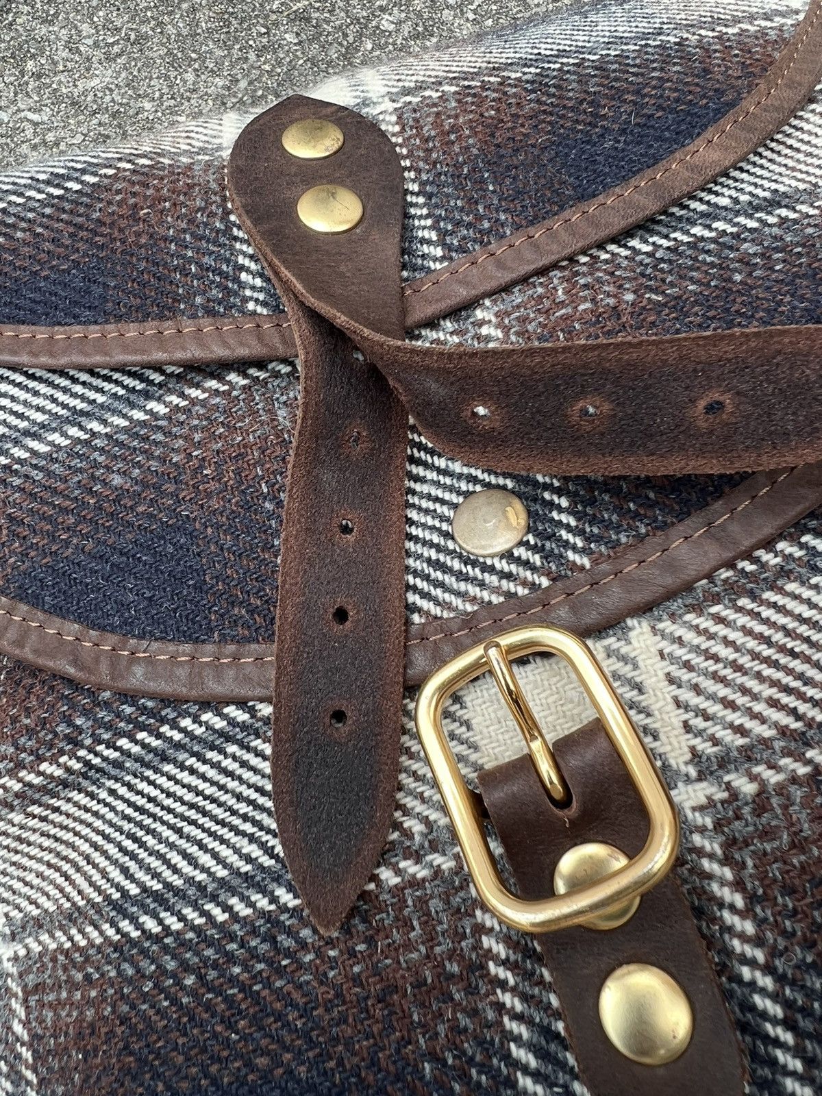 A.P.C. Vintage 2000s A.P.C. Shadow Plaid Sling Bag Size ONE SIZE - 7 Thumbnail