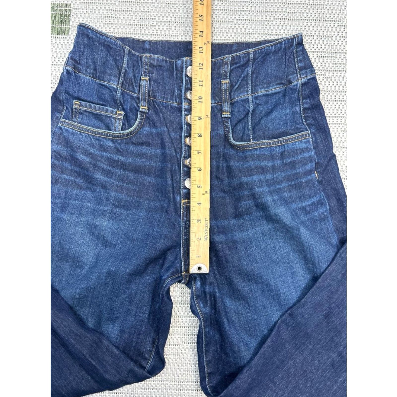 Veronica Beard VERONICA BEARD Rosanna 13 Corset Wide-Leg Denim Jeans Womens 27 Blue 27x26 Vintage No Size 4XL / US 24-26 - 5 Thumbnail