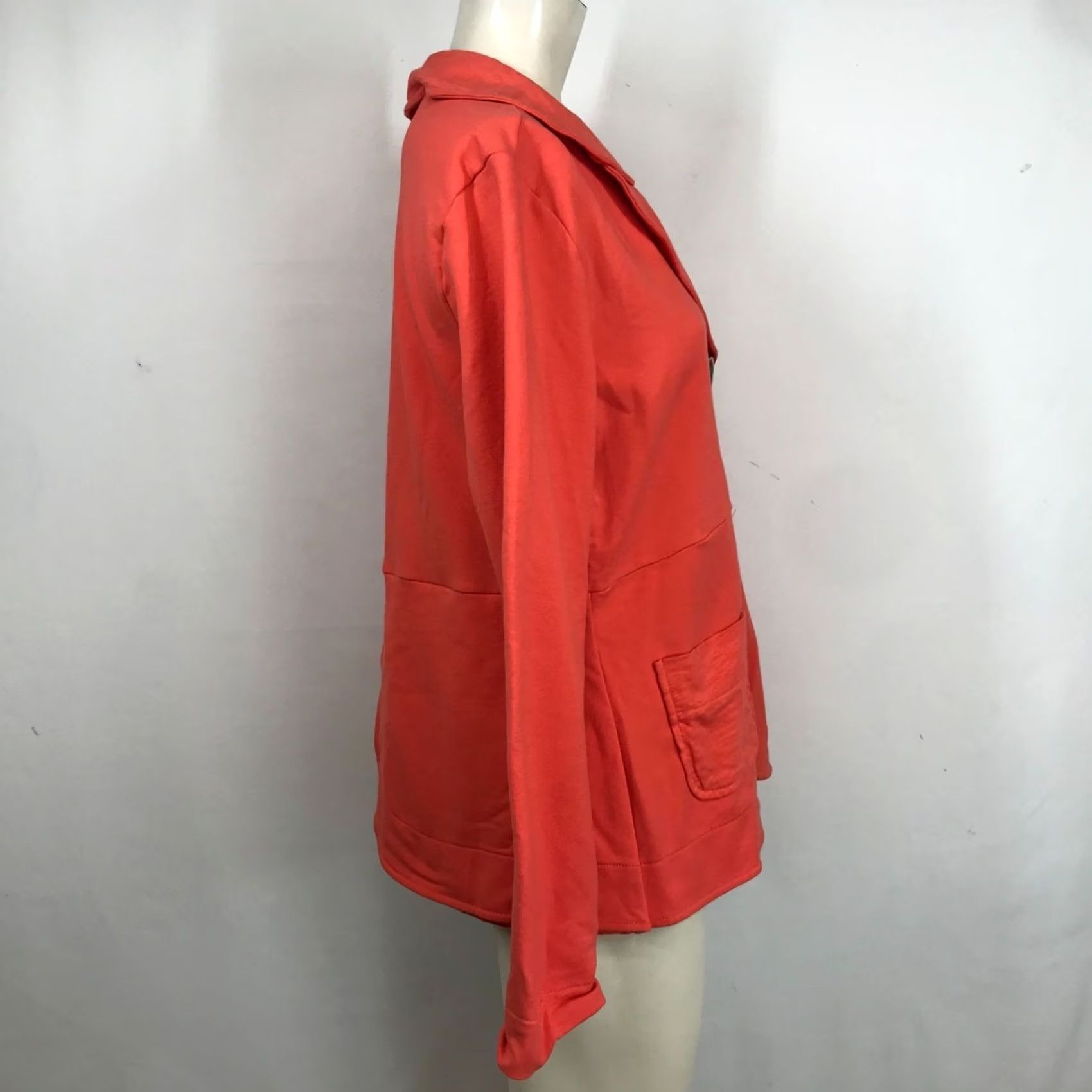 Vintage NEON BUDDHA Jacket Button Up Long Sleeve Orange Womens M BOHO ART TO WEAR Size M / US 6-8 / IT 42-44 - 4 Thumbnail