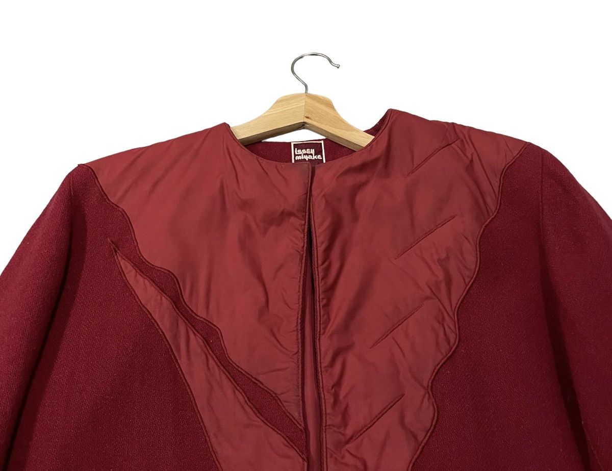 Issey Miyake Vintage 80’s Issey Miyake Wool Buttonless Jacket Size L / US 10 / IT 46 - 6 Thumbnail