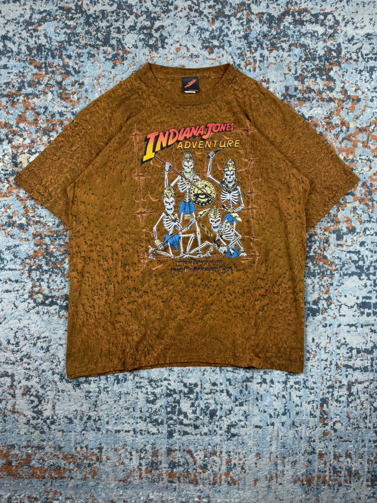 Vintage Rare Vintage 1995 Indiana Jones movie all over print tee Size US XL / EU 56 / 4 - 1 Thumbnail