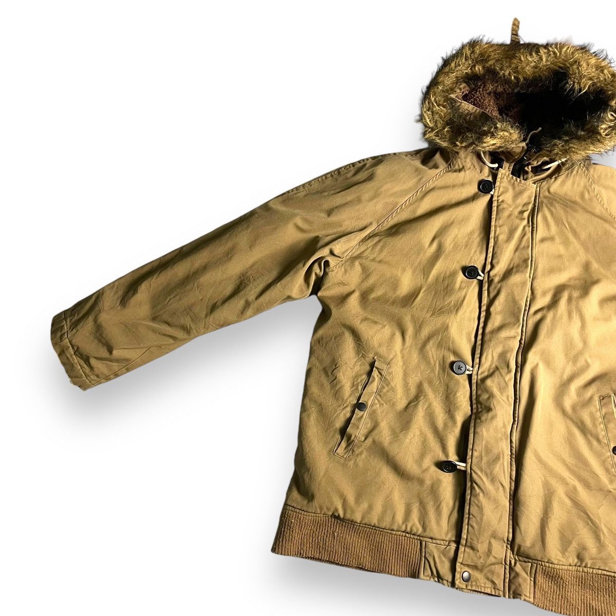 Le Grande Bleu (L.G.B.) ESPEARA BUTTON UP FULL ZIP LINED BOA FUR HOODIE JACKET Size US XL / EU 56 / 4 - 5 Thumbnail
