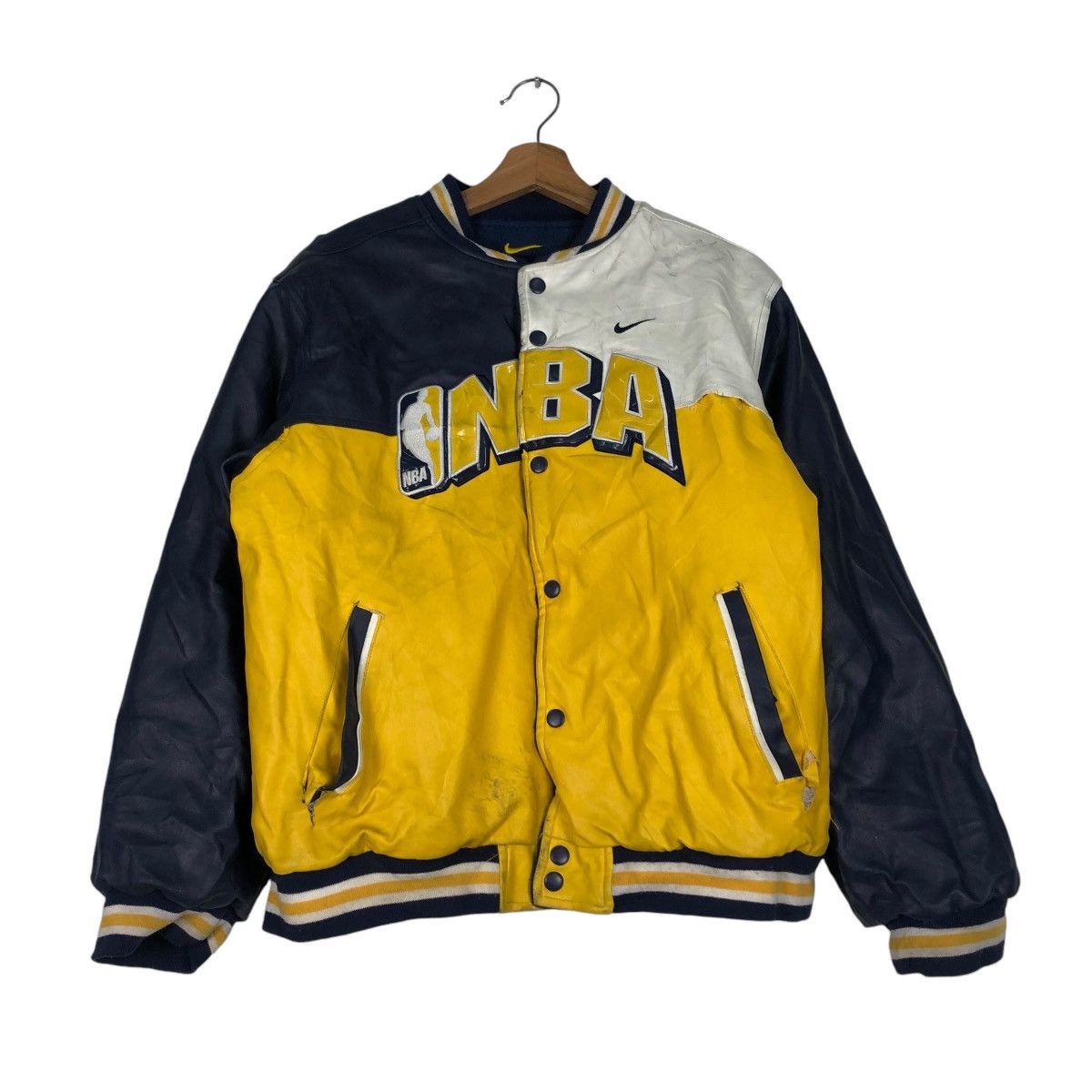 🔥VINTAGE REVERSIBLE BOMBER JACKET NIKE NBA TEAM BIG LOGO