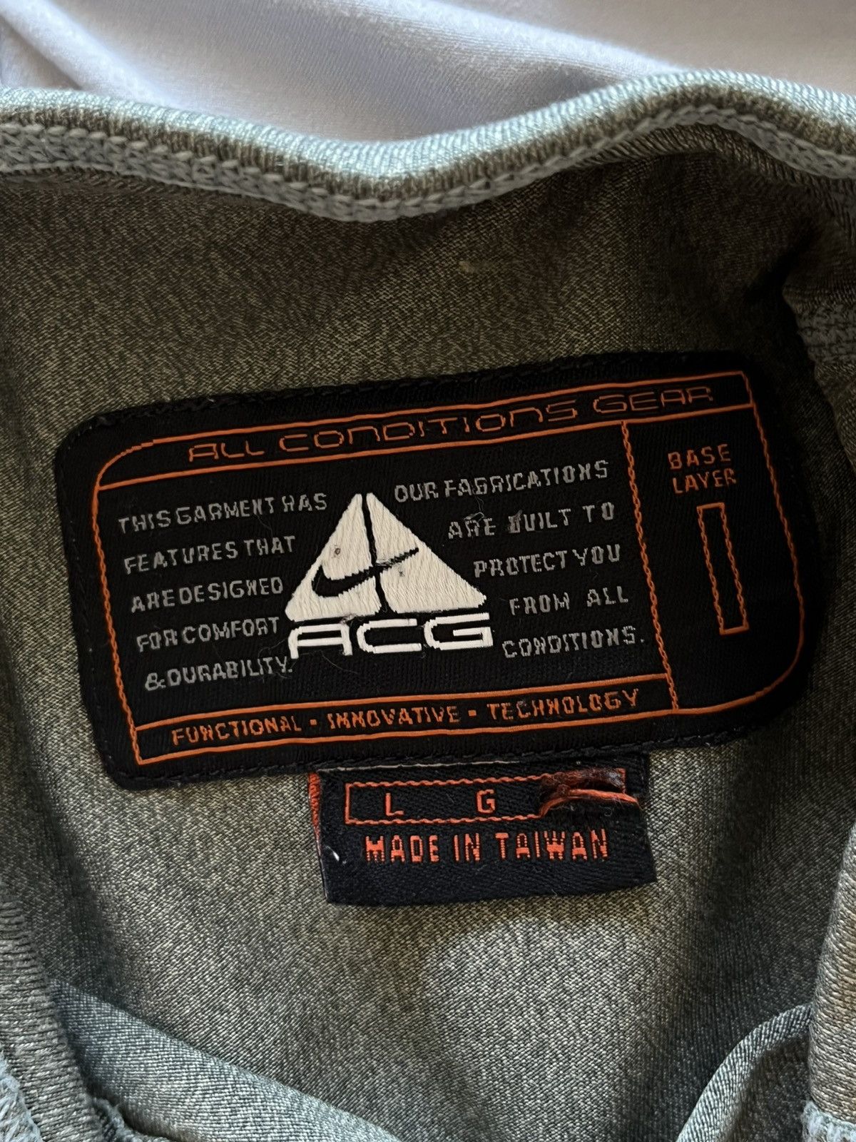 Nike ACG Rare Vintage Nike ACG Base Layer 2000s Tactical Archive Size US L / EU 52-54 / 3 - 9 Thumbnail