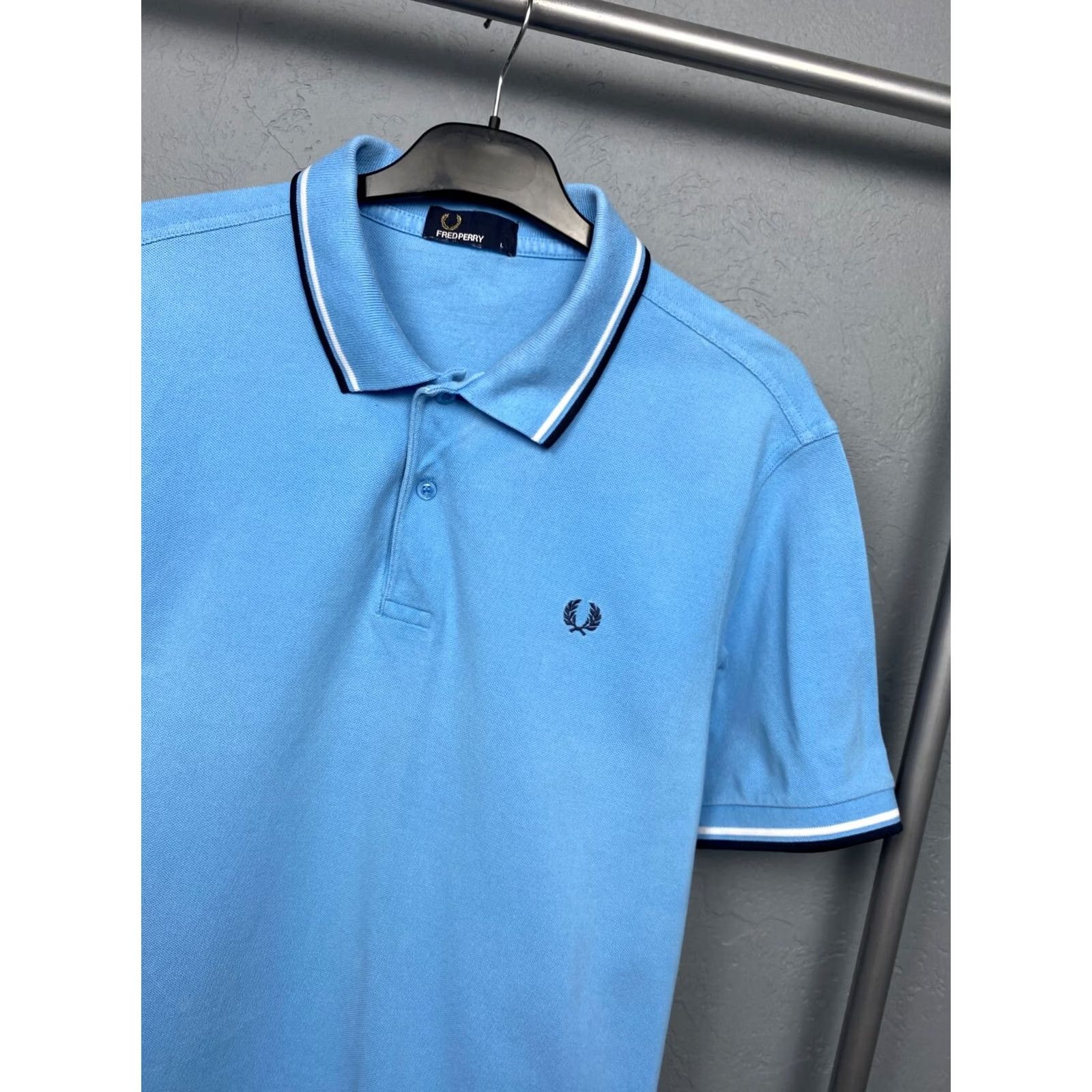 Fred Perry VINTAGE Fred Perry Shirt Mens L Blue Polo Size Size US L / EU 52-54 / 3 - 2 Thumbnail