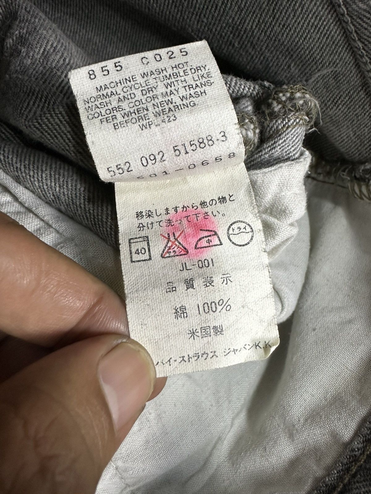 Levi's 90s Levis 501 Usa Grey Bleach Effect W30 D760 Size US 30 / EU 46 - 18 Thumbnail