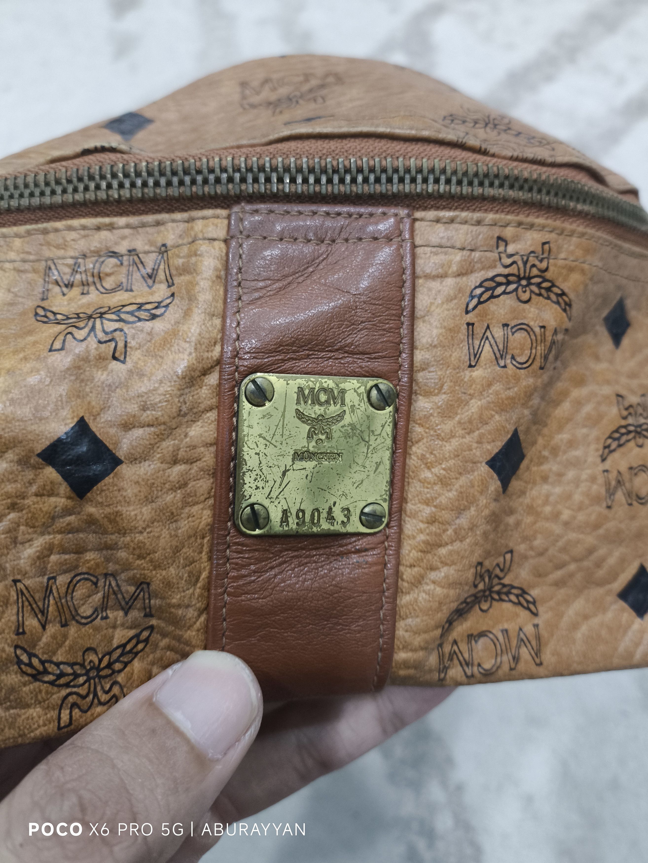 MCM MCM Waistbag Germany Vintage Brown Coated Canvas Size ONE SIZE - 7 Thumbnail
