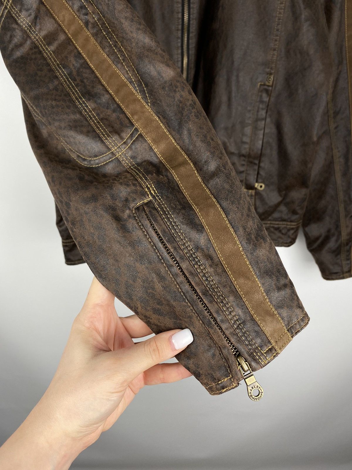 Harley Davidson Harley Davidson men’s biker bomber jacket size L Size US L / EU 52-54 / 3 - 11 Thumbnail