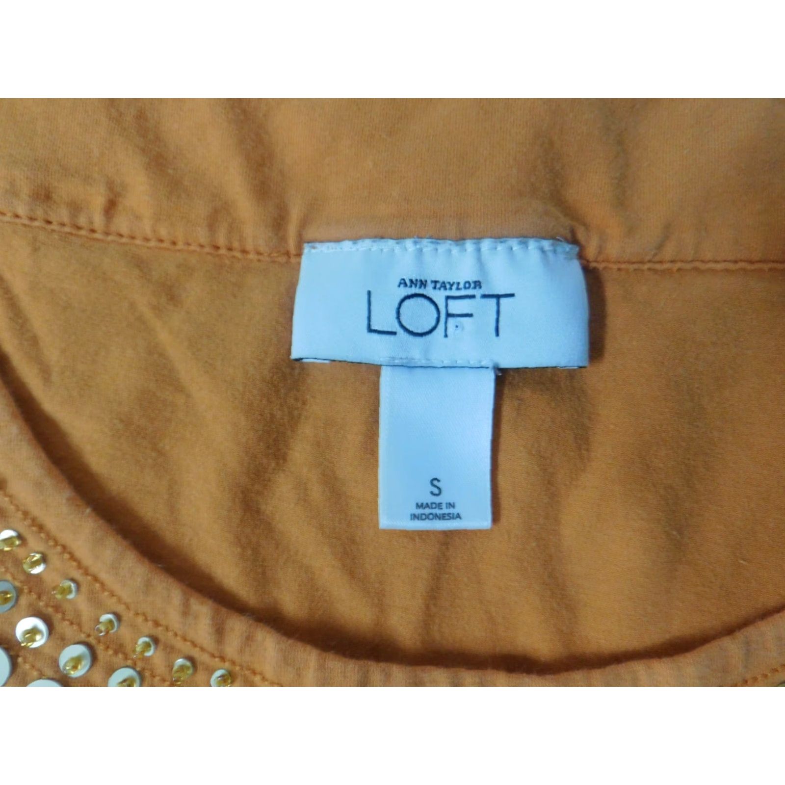 Loft Ann Taylor Loft Womens Dress Small Orange A-line Stretch Sleeveless Scoop Neck Pullover Size S / US 4 / IT 40 - 4 Thumbnail