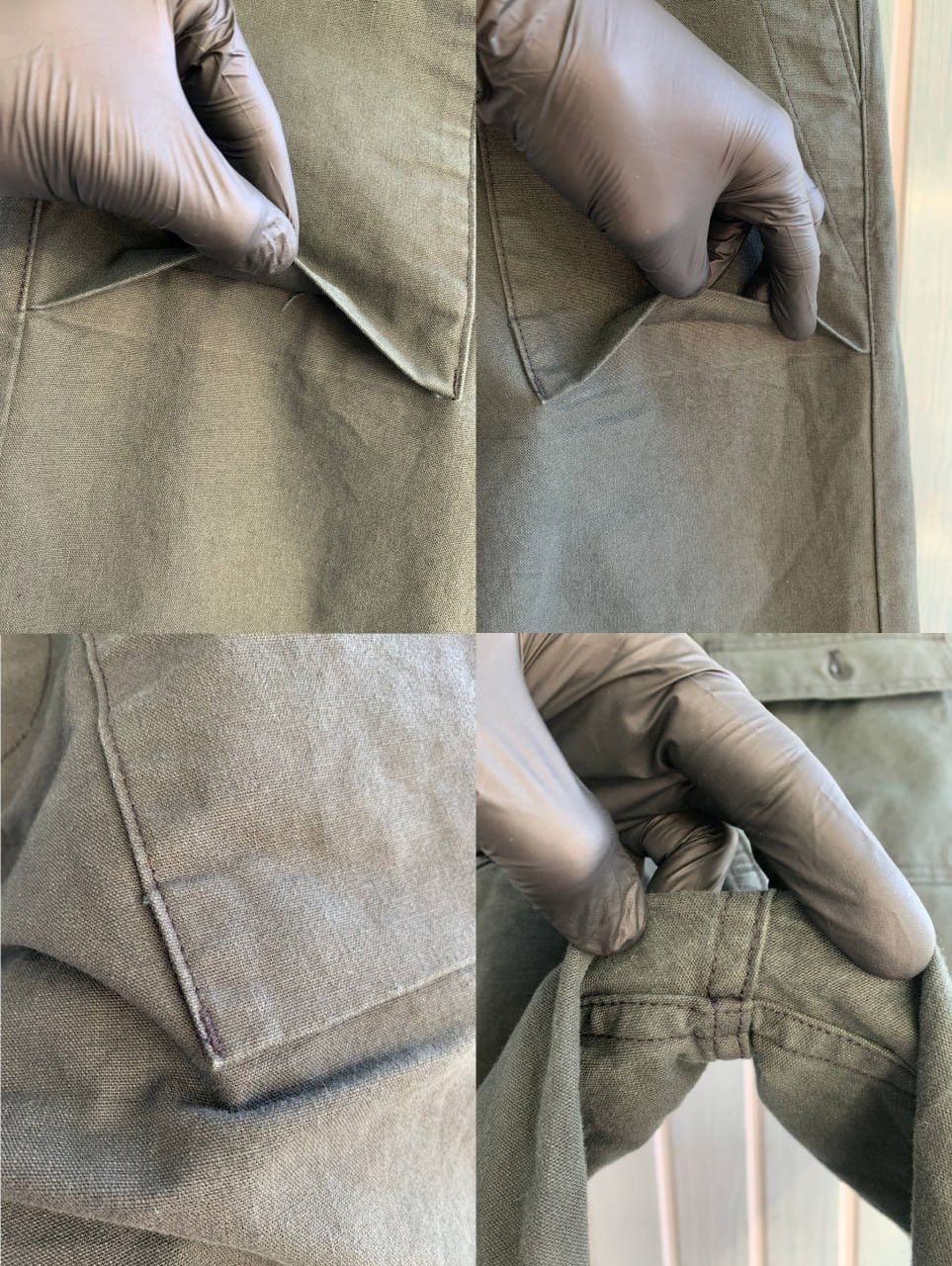 Rogue Territory Rogue Territory USA Green Cotton Tapered Selvedge Trousers Size US 33 - 20 Thumbnail