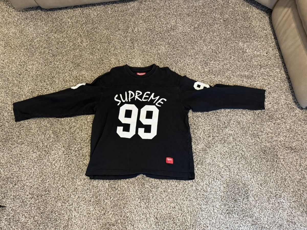 Supreme Supreme 99 Long Sleeve Football Top (Black) | Grailed