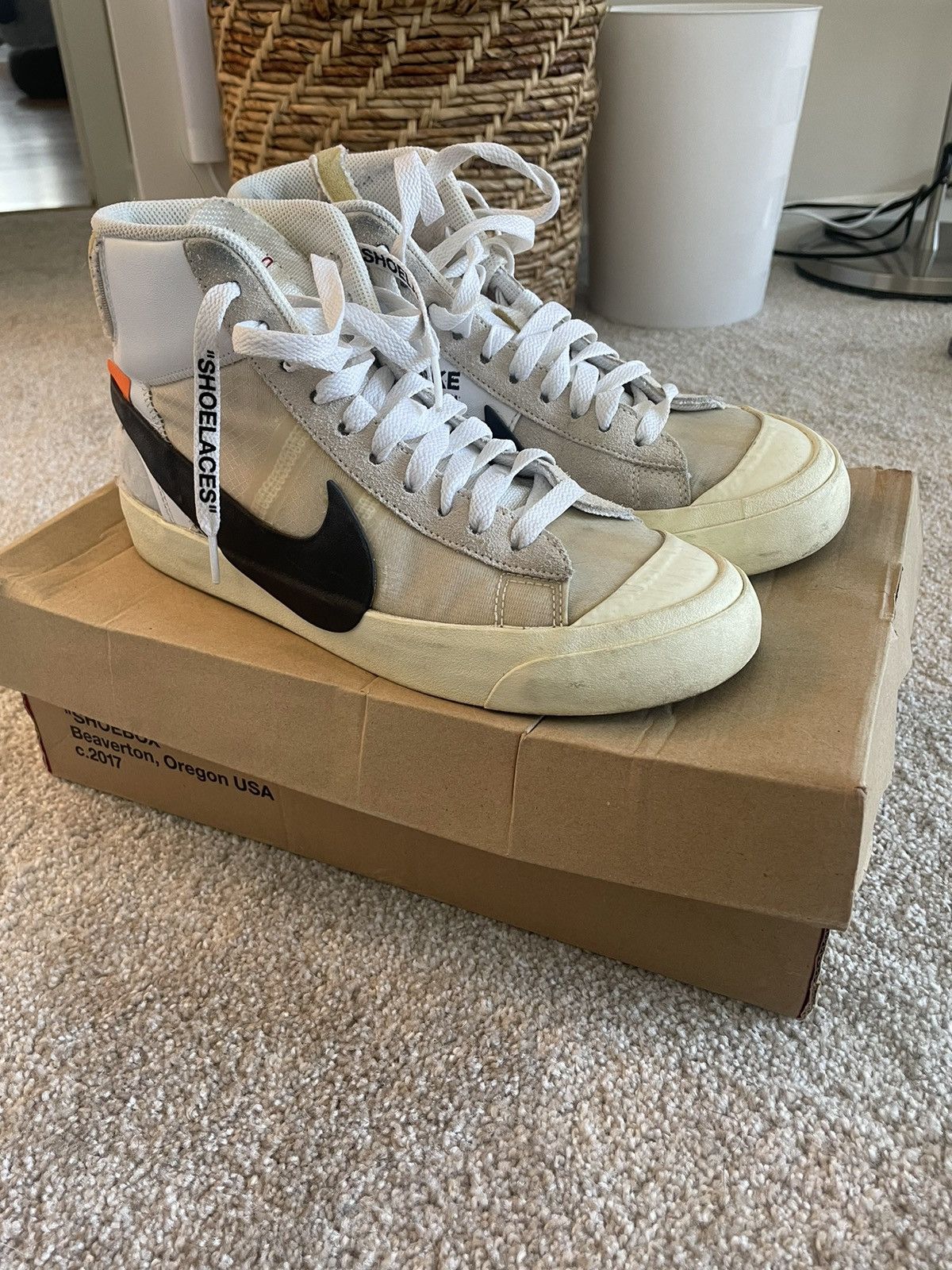 Nike Nike x OFF-WHITE Nike blazer mid “The Ten” | Grailed