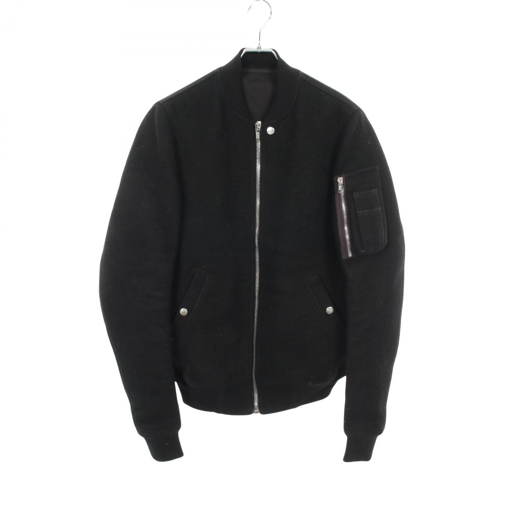 Rick Owens Rick Owens Rick Owens Wool Flight Jacket Textile Outerwear RU18F1791-WB DUTY FREE for USA Size ONE SIZE - 1 Thumbnail