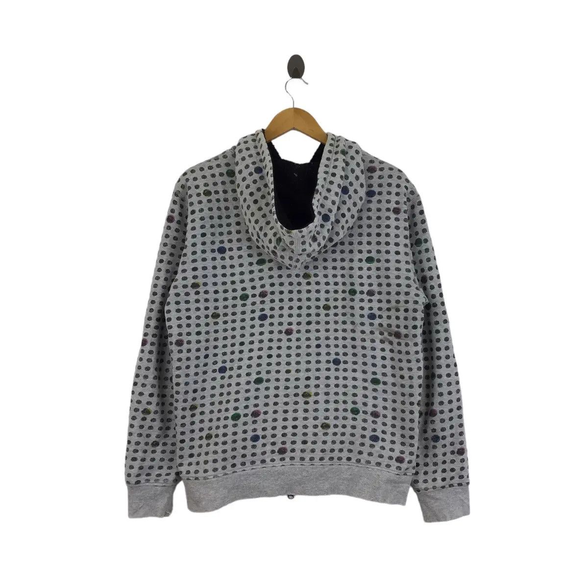 Quiksilver Vintage QUIKSILVER SURFING Polka Dot Fleece Hoodie Jacket Size US L / EU 52-54 / 3 - 2 Thumbnail