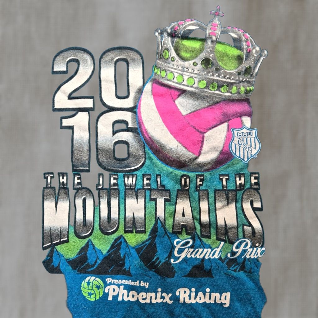 Vintage Jewel of Mountains Grand Prix Phoenix Rising T-Shirt Adult Men's S Small Blue Graphic Tee Shirt 2016 Mens Size US S / EU 44-46 / 1 - 1 Thumbnail