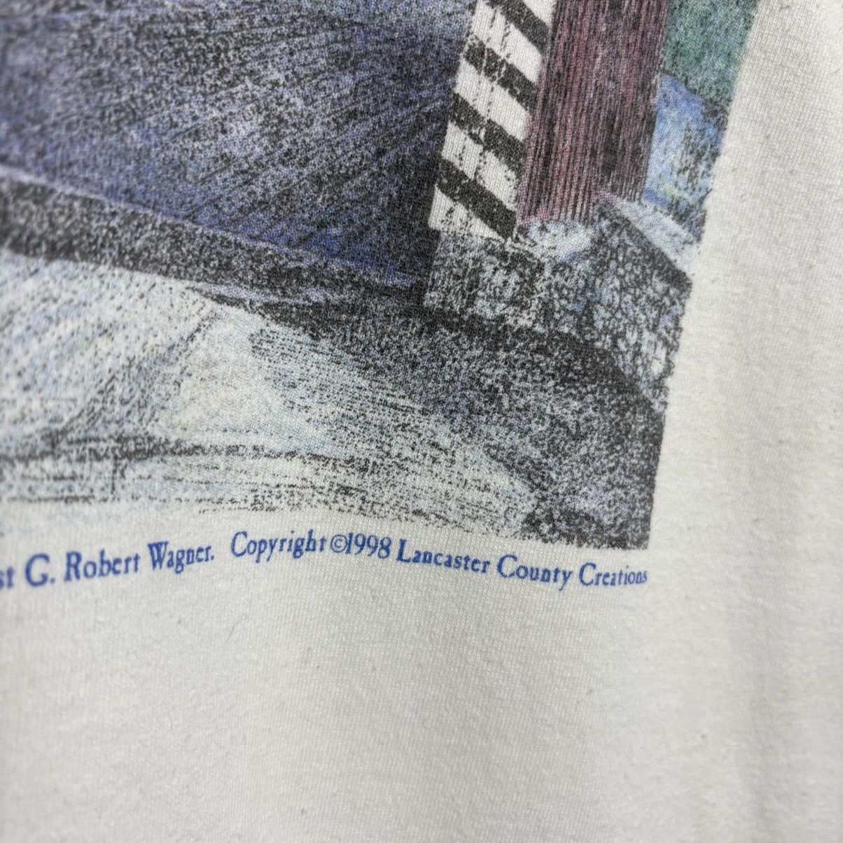 Vintage Vintage 90s Lancaster Country Art Graphic T-Shirt Size US XL / EU 56 / 4 - 3 Thumbnail