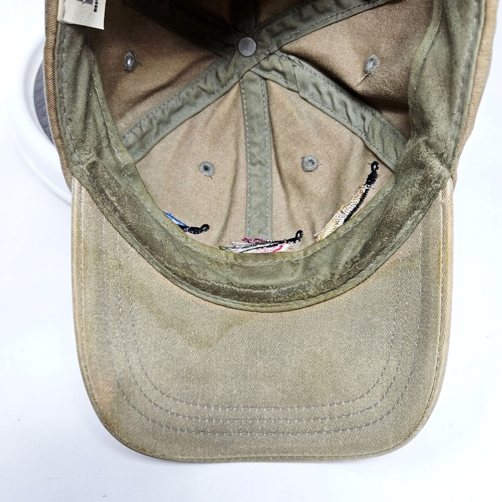 Vintage Broner Hat Cap Baseball Strap Back One Size Beige Mens Fly Fishing Lures Cap Baseball Hat Adjustable Twill Cotton Outdoor CasualSummer Size ONE SIZE - 6 Thumbnail