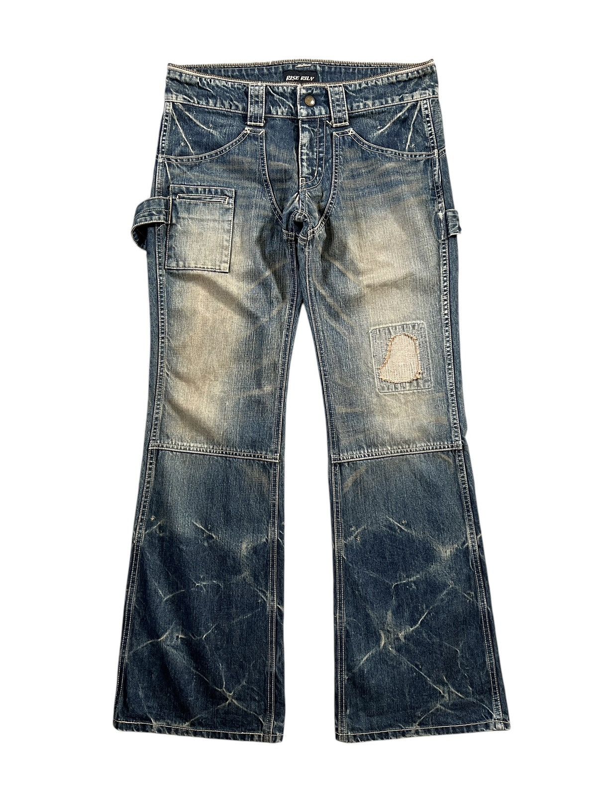If Six Was Nine × Japanese Brand × Le Grande Bleu (L.G.B.) Vintage 90s Rise Rily 🇯🇵 2 in 1 Overalls Size US 34 / EU 50 - 18 Thumbnail