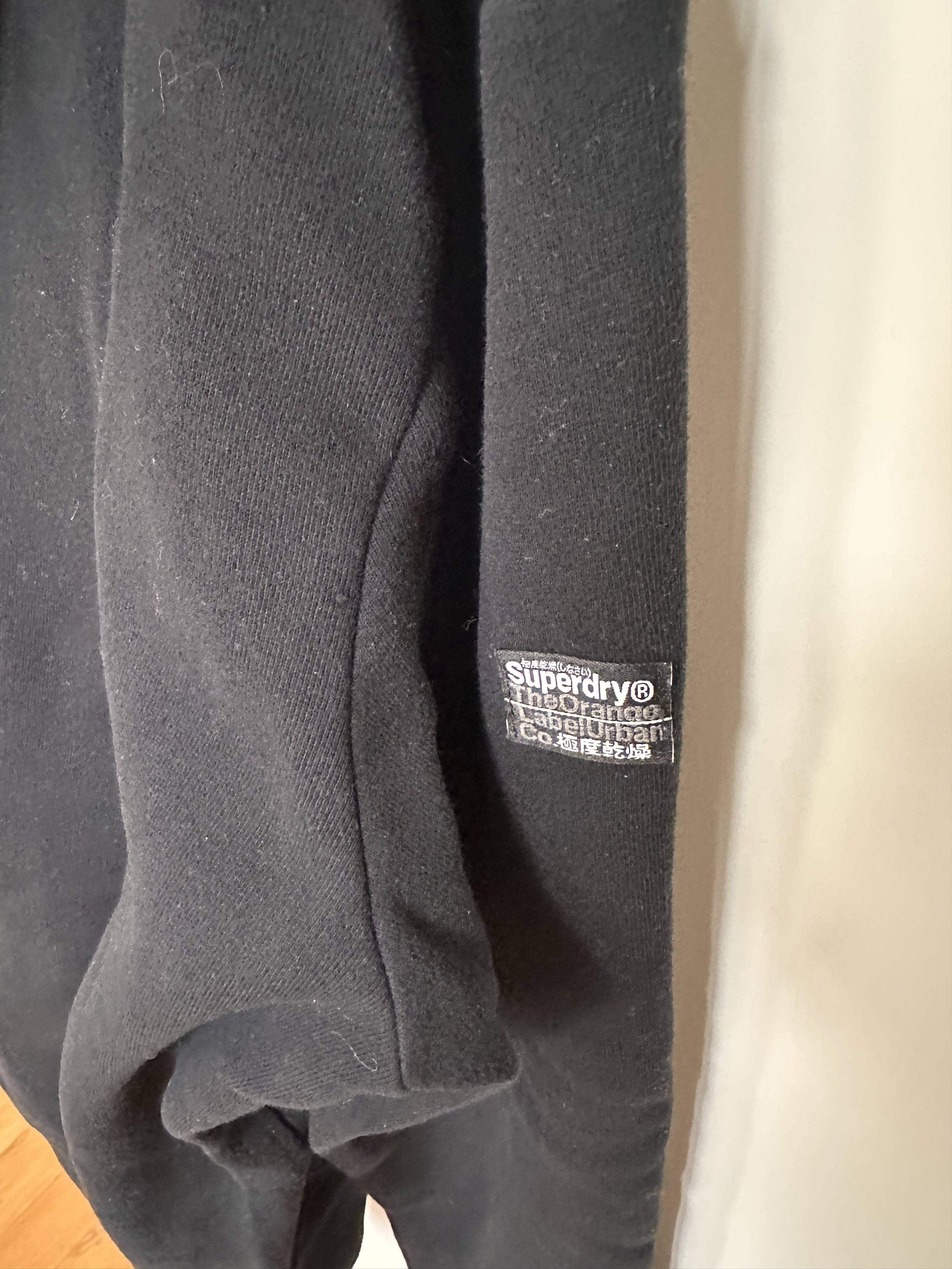 Superdry Superdry Orange Label Half-Zip Hoodie – Black (Size L) Size US L / EU 52-54 / 3 - 3 Thumbnail