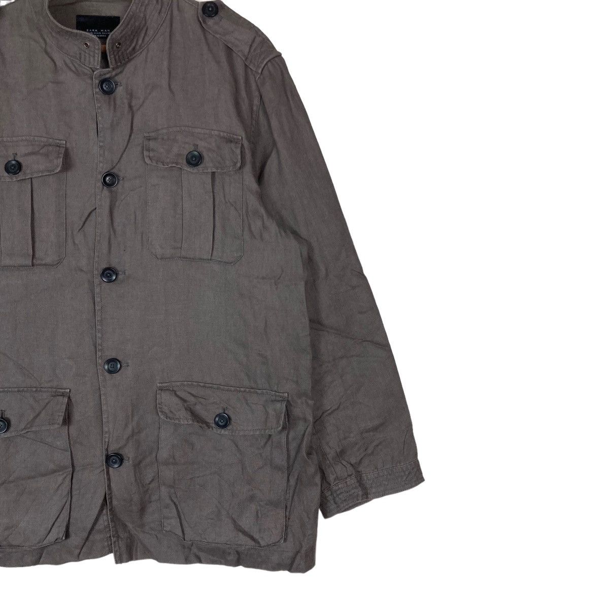 Zara Zara Man Multipocket Flat Button Light Jacket Size US XL / EU 56 / 4 - 3 Thumbnail