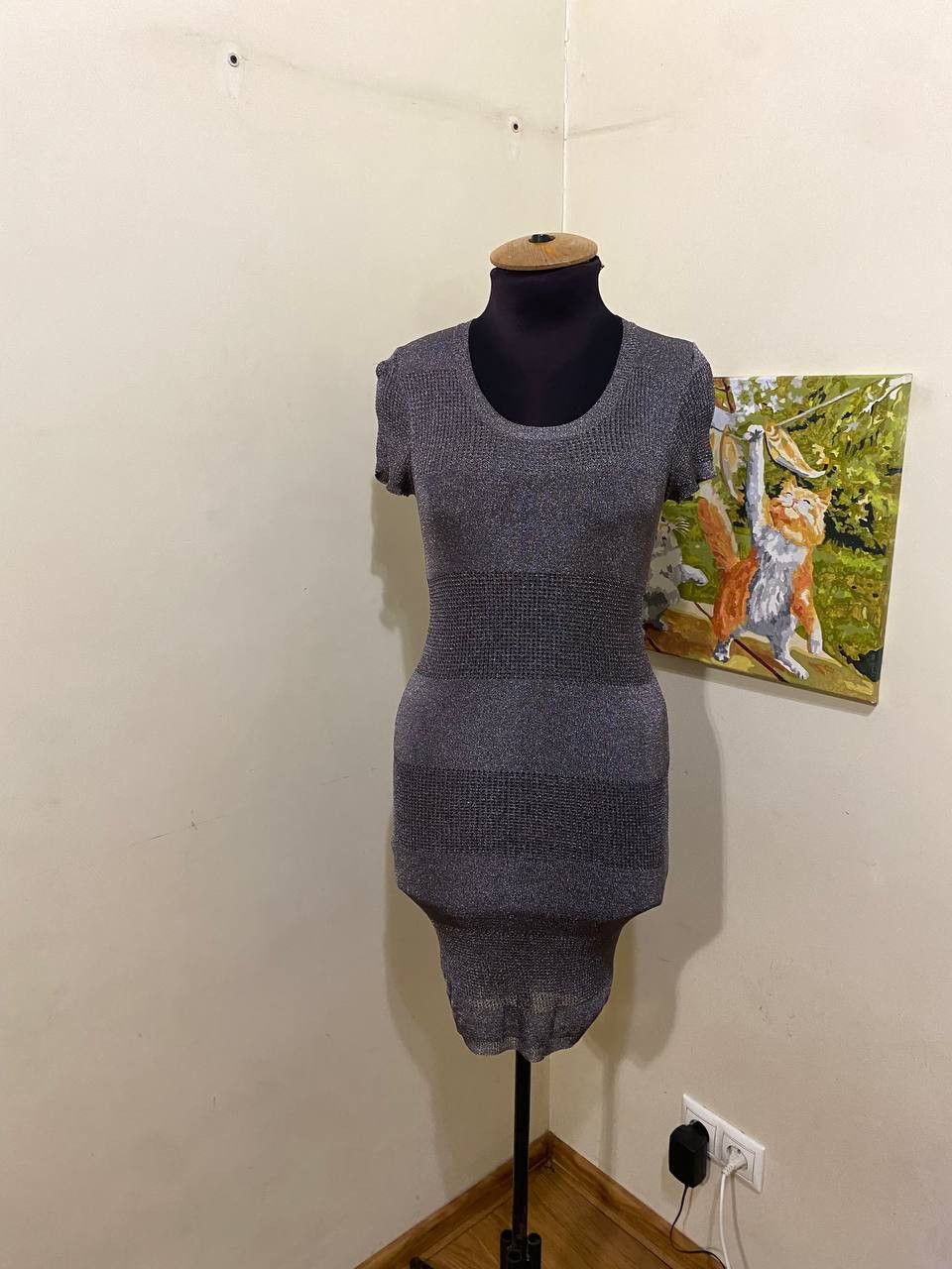 Dolce & Gabbana DOLCE & GABBANA Alpaca Wool Knit Bodycon Sleeveless Dress Size S / US 4 / IT 40 - 1 Thumbnail