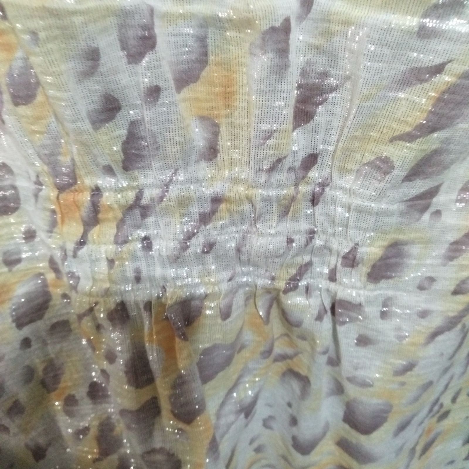 Other Alfred Dunner Gauze Cotton Metallic Blouse Top 16 W. Size XXL / US 16-18 / IT 52-54 - 8 Thumbnail