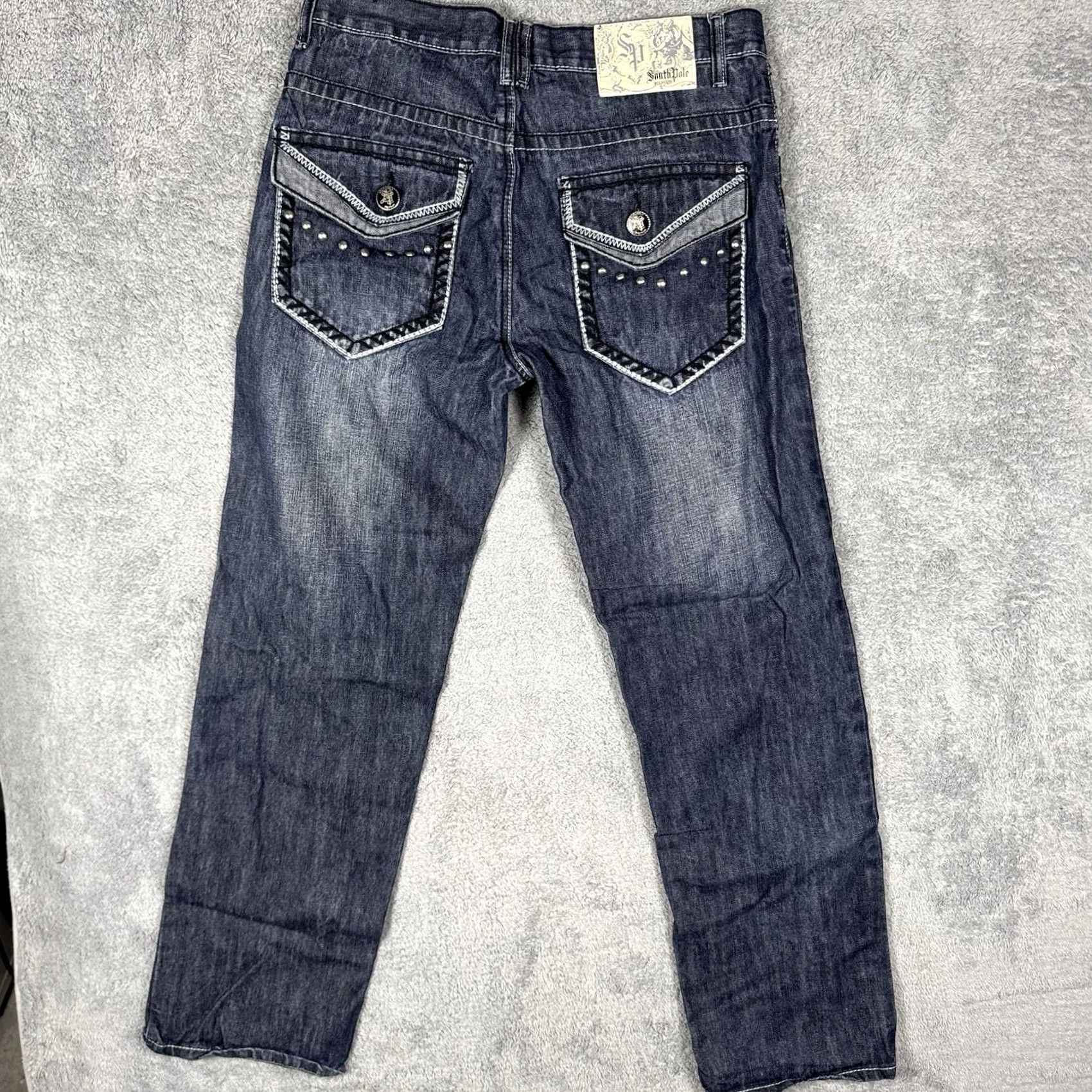 Southpole VINTAGE Southpole Jeans Mens 34x32 Baggy Cyber Y2K 90s Grunge Flap Pock Size US 34 / EU 50 - 3 Thumbnail