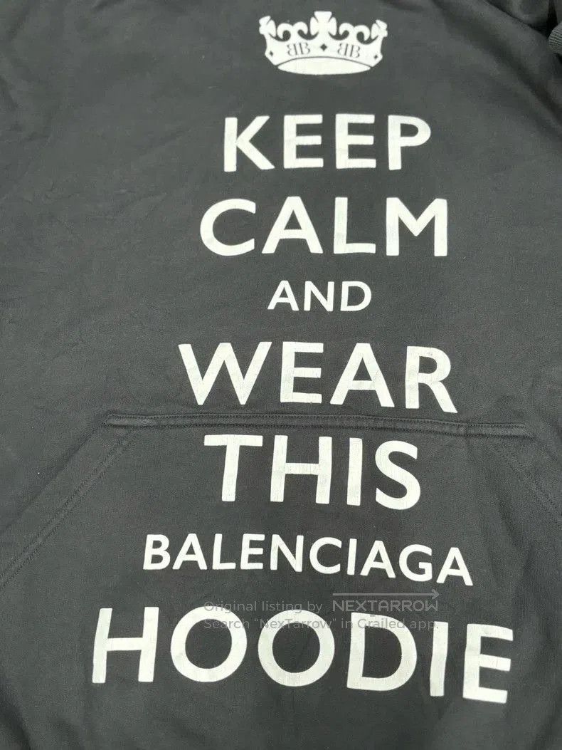 Balenciaga Balenciaga Keep Crown Print Hoodie. Size US XS / EU 42 / 0 - 3 Thumbnail