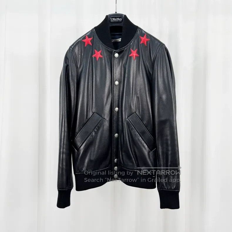 Givenchy Givenchy Five-Star Sheepskin Baseball Jacket (Size 44) Size US XS / EU 42 / 0 - 1 Thumbnail