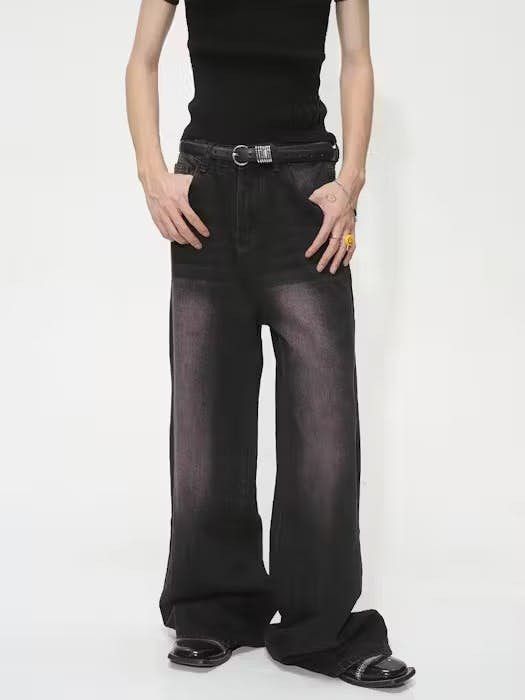 Image of Baggy Denim Wide Leg Jeans, Men's (Size 30)