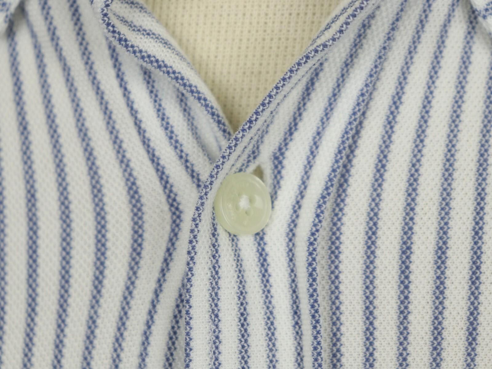 Designer Hackett London White Striped Button Down Shirt Size XL Size US XL / EU 56 / 4 - 8 Thumbnail