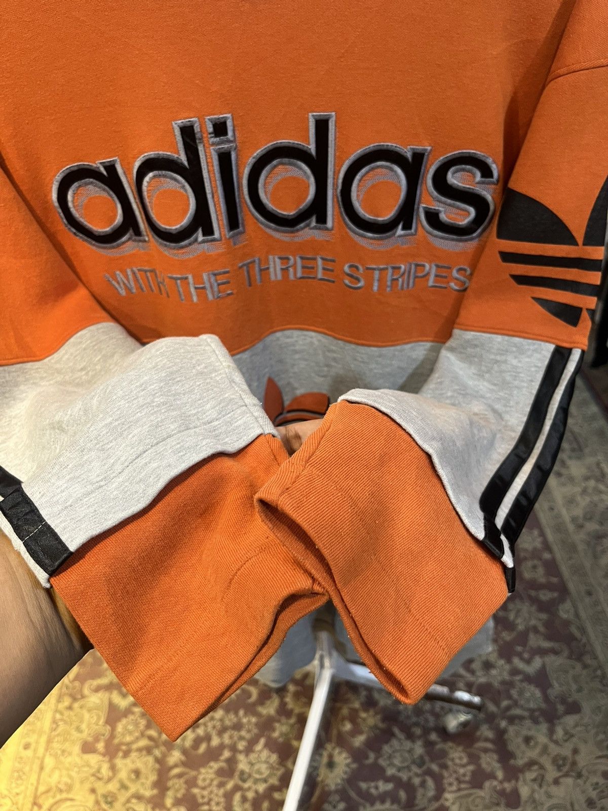 Adidas Vintage 90s Adidas Sweatshirt Size US L / EU 52-54 / 3 - 3 Thumbnail