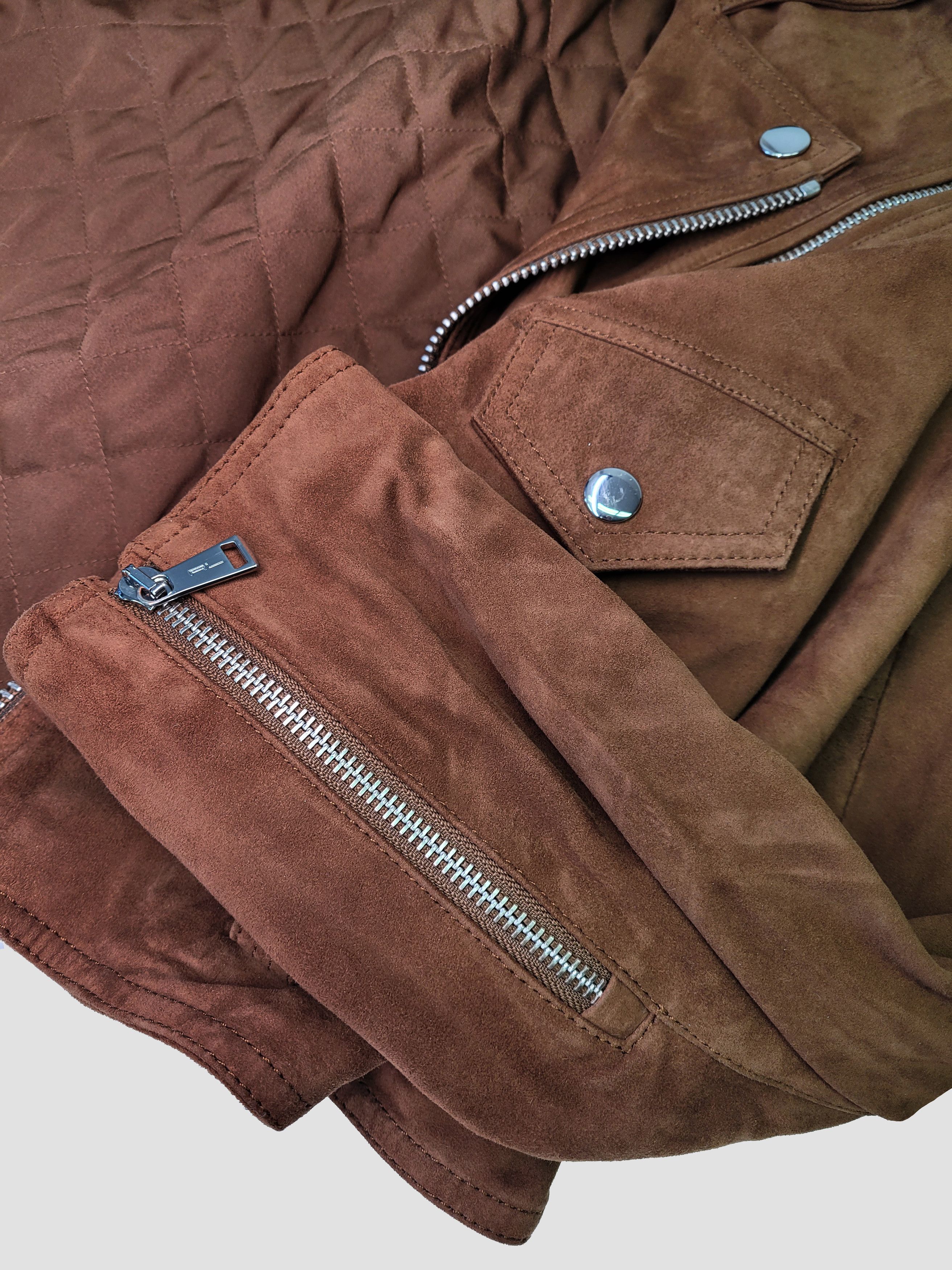 Polo Ralph Lauren Polo Ralph Lauren _ Goat Suede _ Biker Leather Jacket Size L / US 10 / IT 46 - 7 Thumbnail