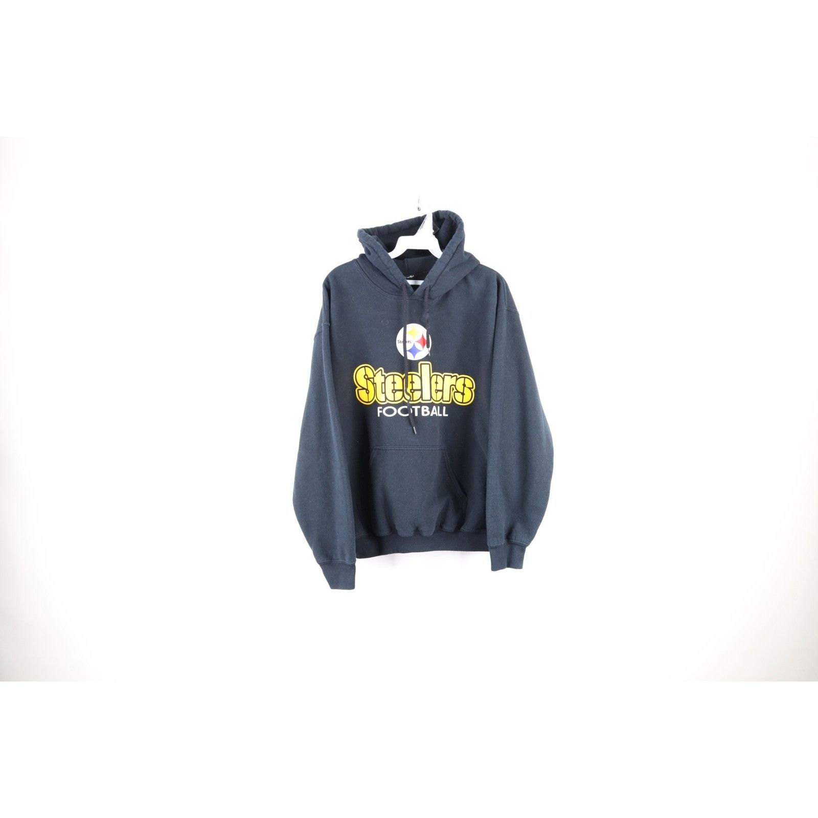 Vintage Vintage Faded Spell Out Pittsburgh Steelers Football Hoodie Size US M / EU 48-50 / 2 - 1 Thumbnail