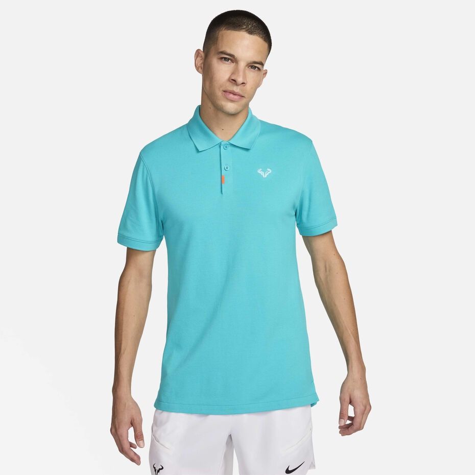 Nike Nike Polo Rafa Nadal Slim Fit Tennis Polo Bull Teal Size US L / EU 52-54 / 3 - 1 Thumbnail
