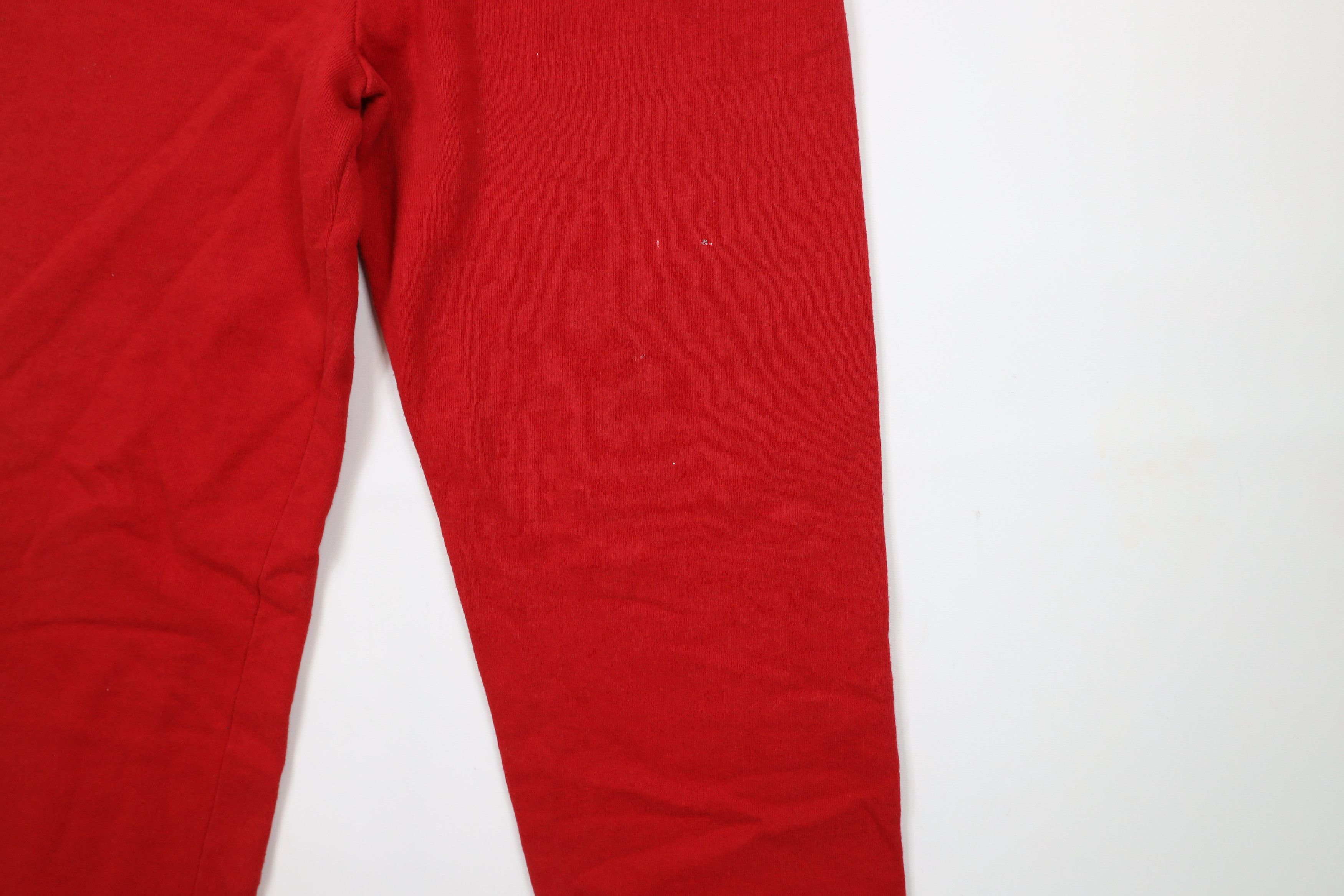 Vintage Vintage 90s Streetwear Distressed Blank Sweatpants Red USA Size US 34 / EU 50 - 5 Thumbnail