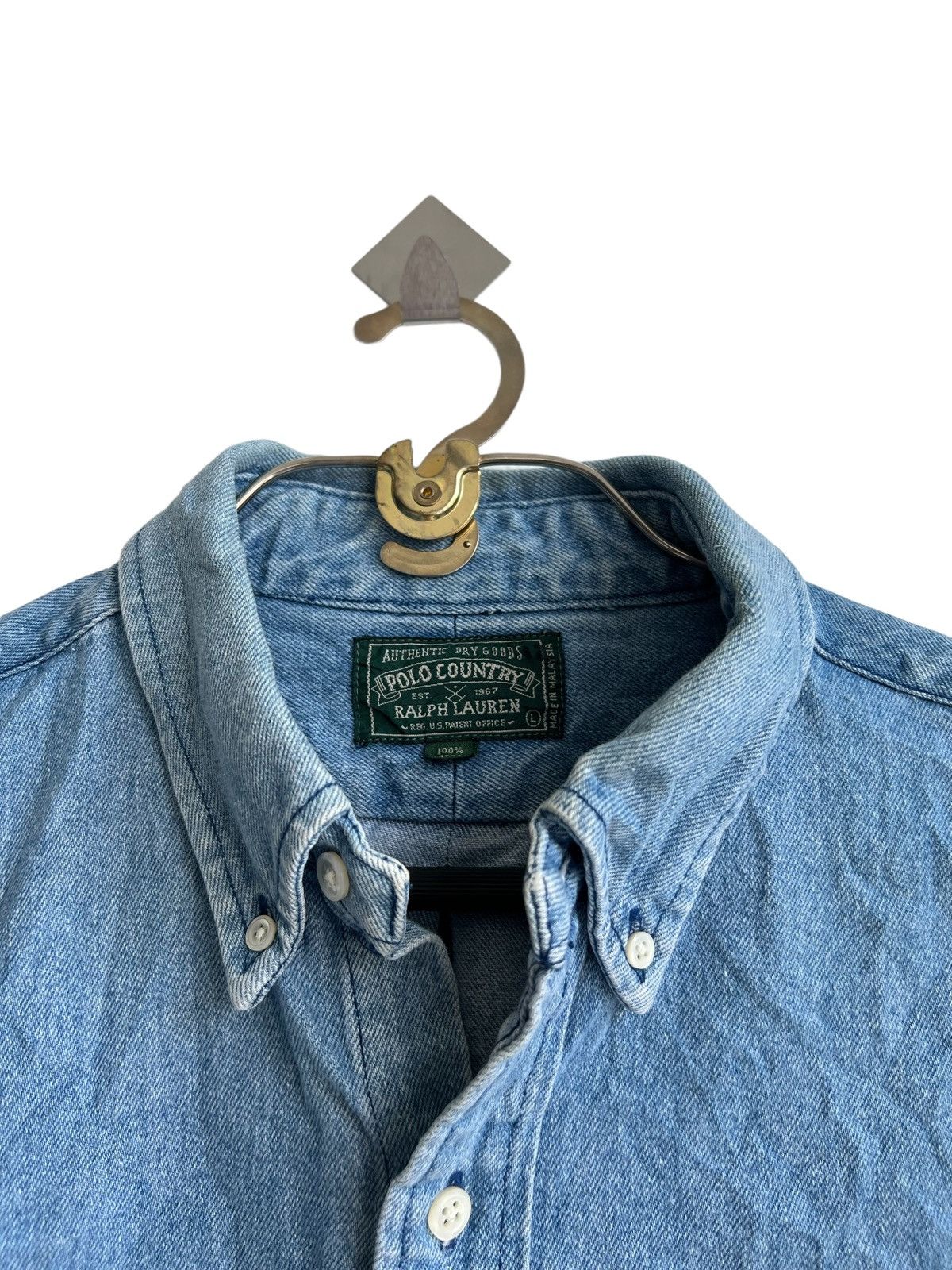 Polo Ralph Lauren Vintage 90s Polo Country Ralph Lauren Denim Work Shirt Jkt Size US M / EU 48-50 / 2 - 3 Thumbnail