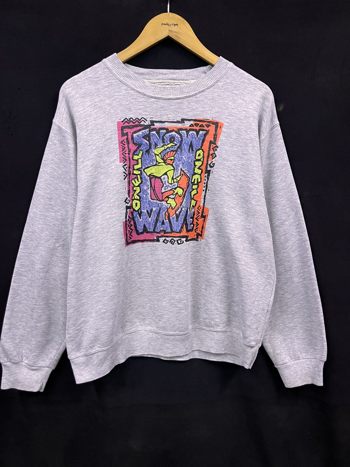 O'Neill VINTAGE ONIELL SWEATSHIRT SURFING Size US L / EU 52-54 / 3 - 1 Thumbnail