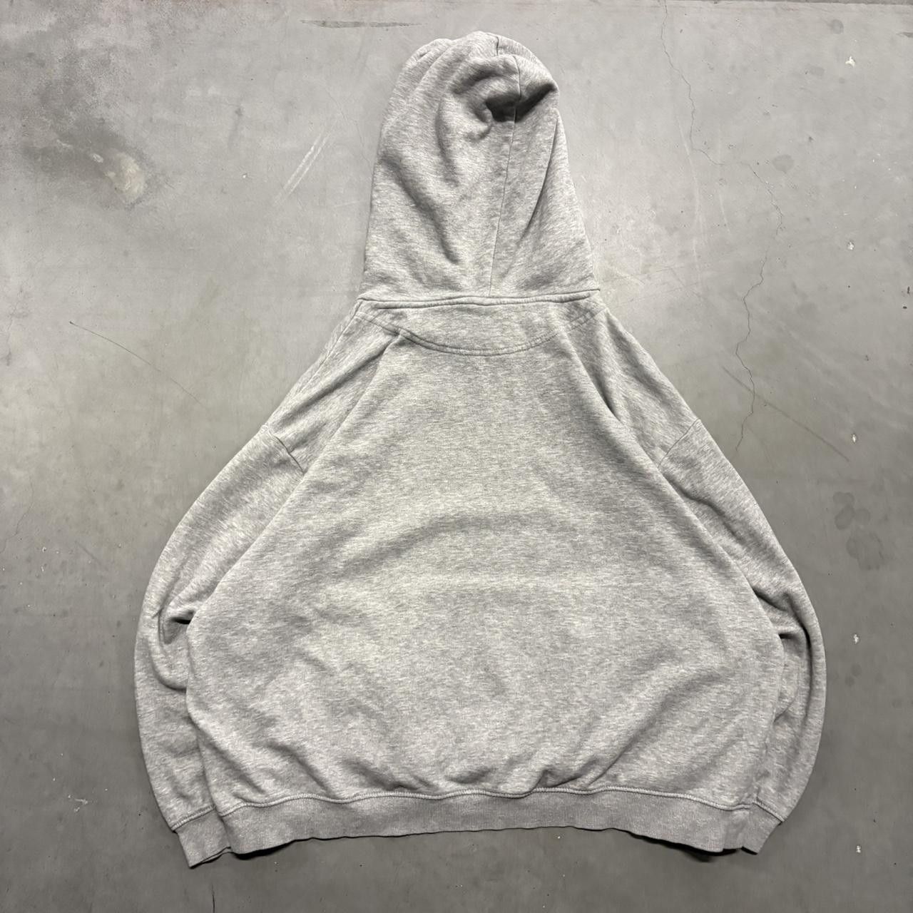 Japanese Brand × Vintage Crazy Vintage Y2K/2000s Blank Grey Minimalistic Hoodie! Size US XXL / EU 58 / 5 - 2 Thumbnail