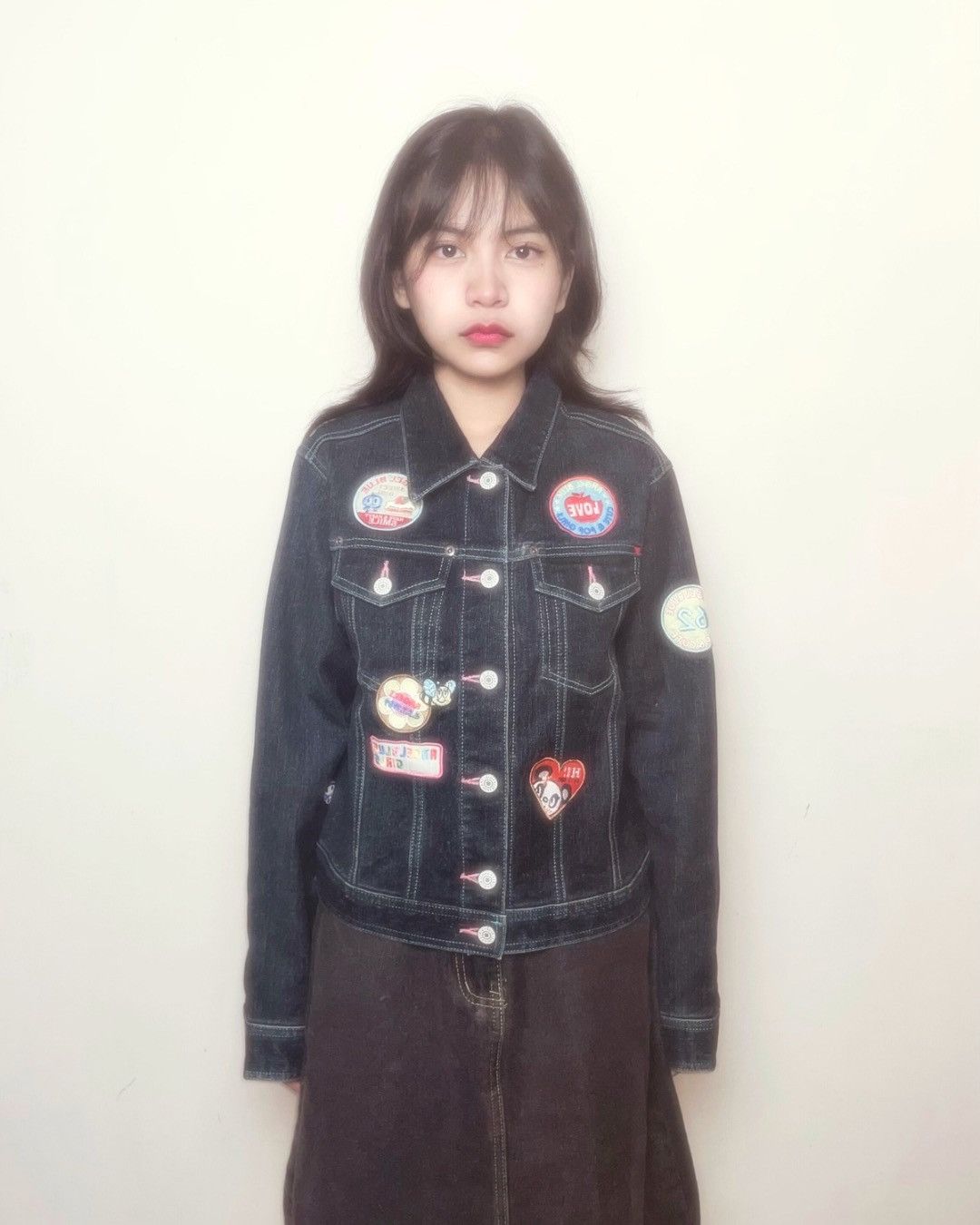 Angel Blue Angel Blue Patch Denim Jacket Size S / US 4 / IT 40 - 1 Thumbnail