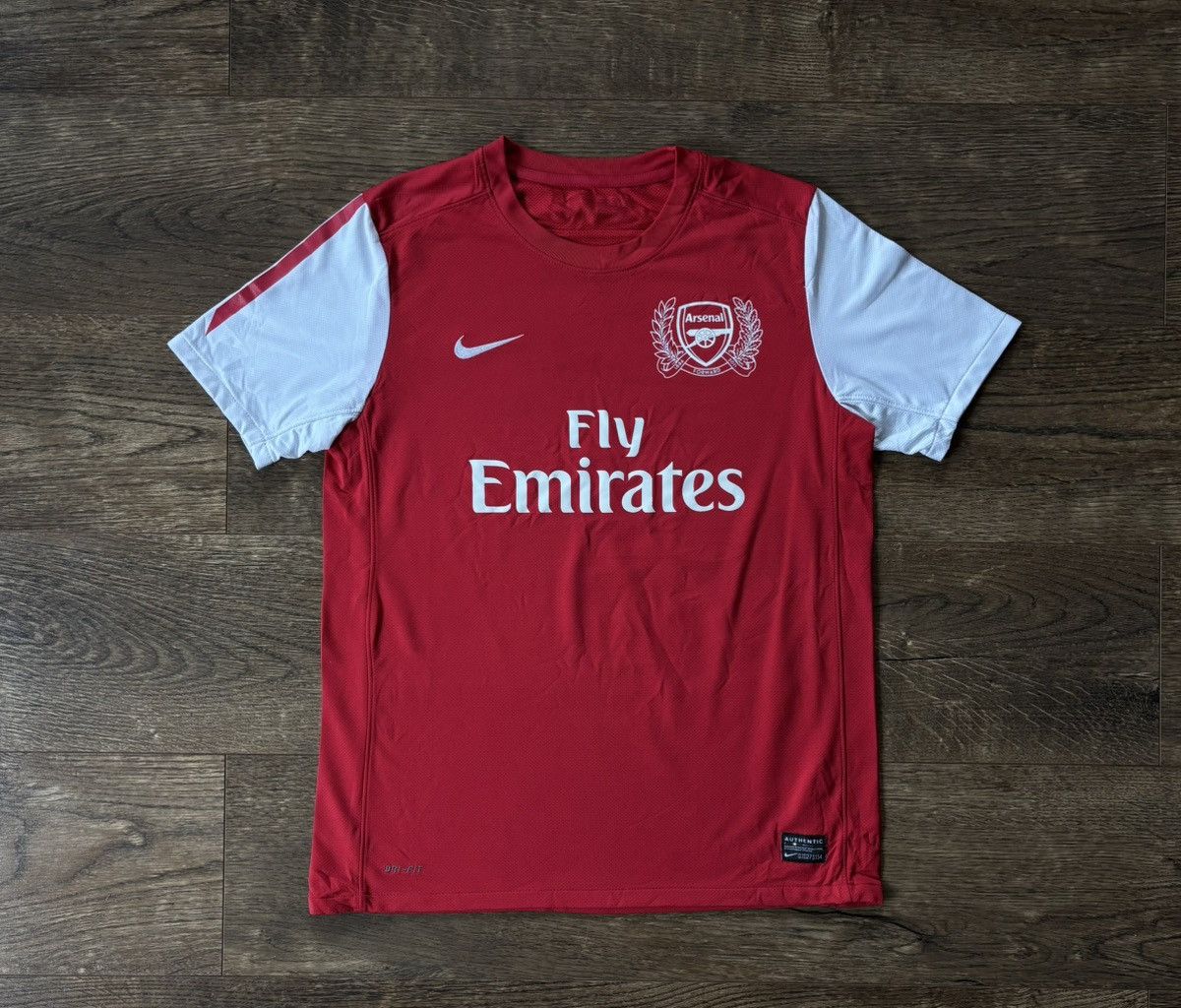 Nike × Vintage Arsenal 2011/12 125th Anniversary Home Jersey - Used - Good Size US S / EU 44-46 / 1 - 1 Thumbnail