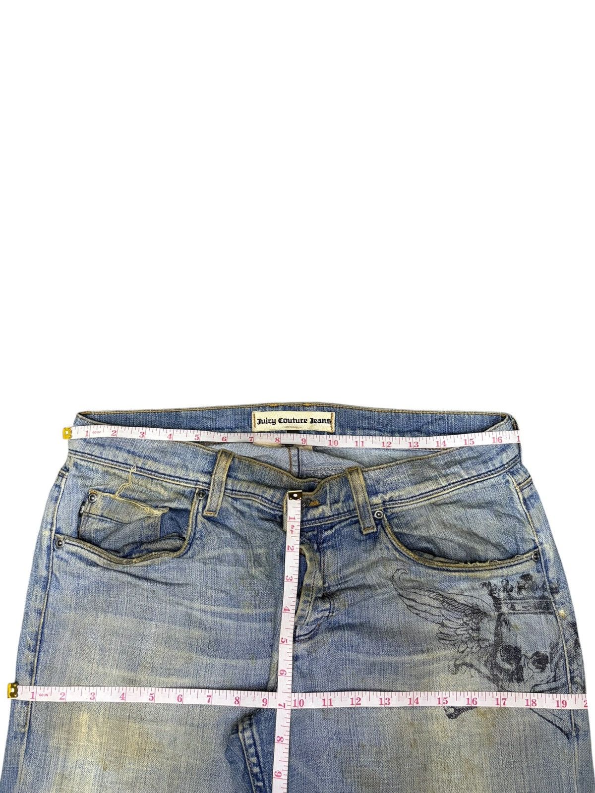 Junya Watanabe Vintage Japanese Brand Punk Skull Printed Baggy Jeans Size US 33 - 6 Thumbnail