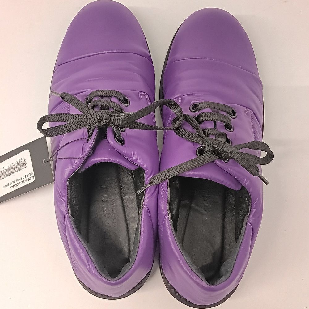 Marni Marni Men's Purple Padded Nylon Oxford Shoes - EU44/US11 Size US 11 / EU 44 - 11 Thumbnail