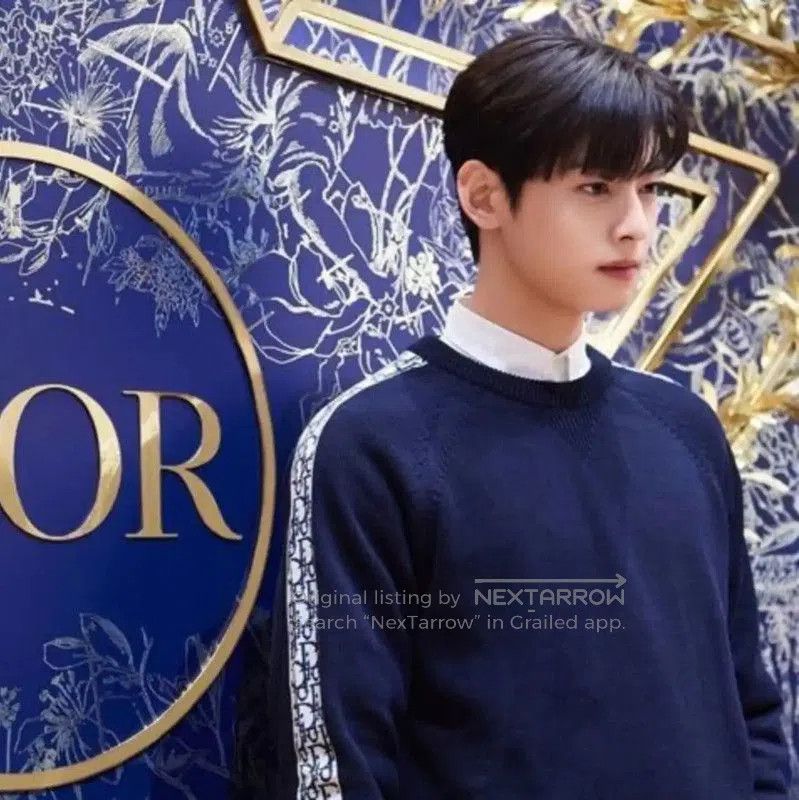 Dior Dior Men's Navy Cotton Pullover Sweater . Size US S / EU 44-46 / 1 - 7 Thumbnail