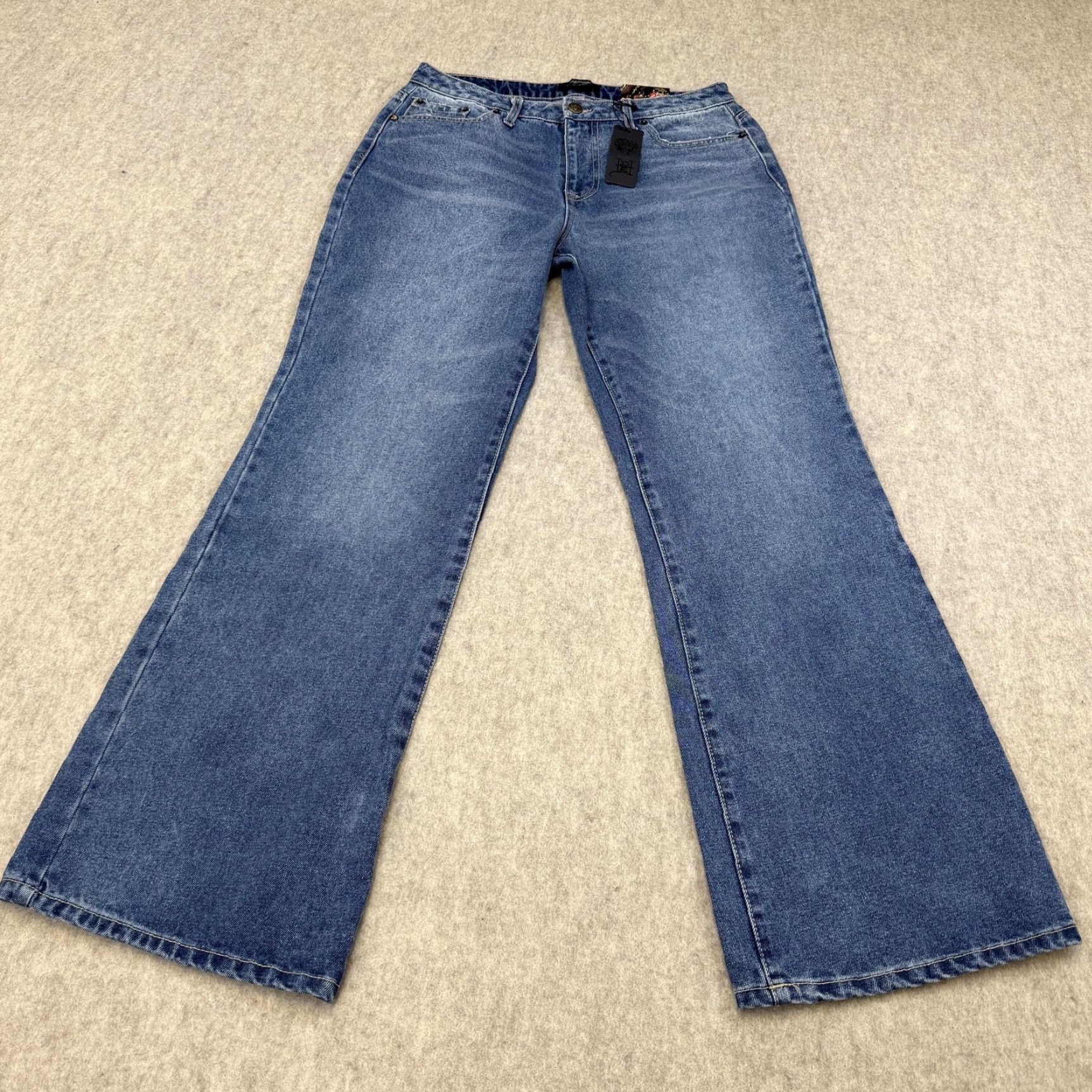 Ed Hardy Ed Hardy Jeans Mens 30 Light Wash Baggy Koi Dragon Tiger Snake Graphic Jeans Size US 30 / EU 46 - 3 Thumbnail