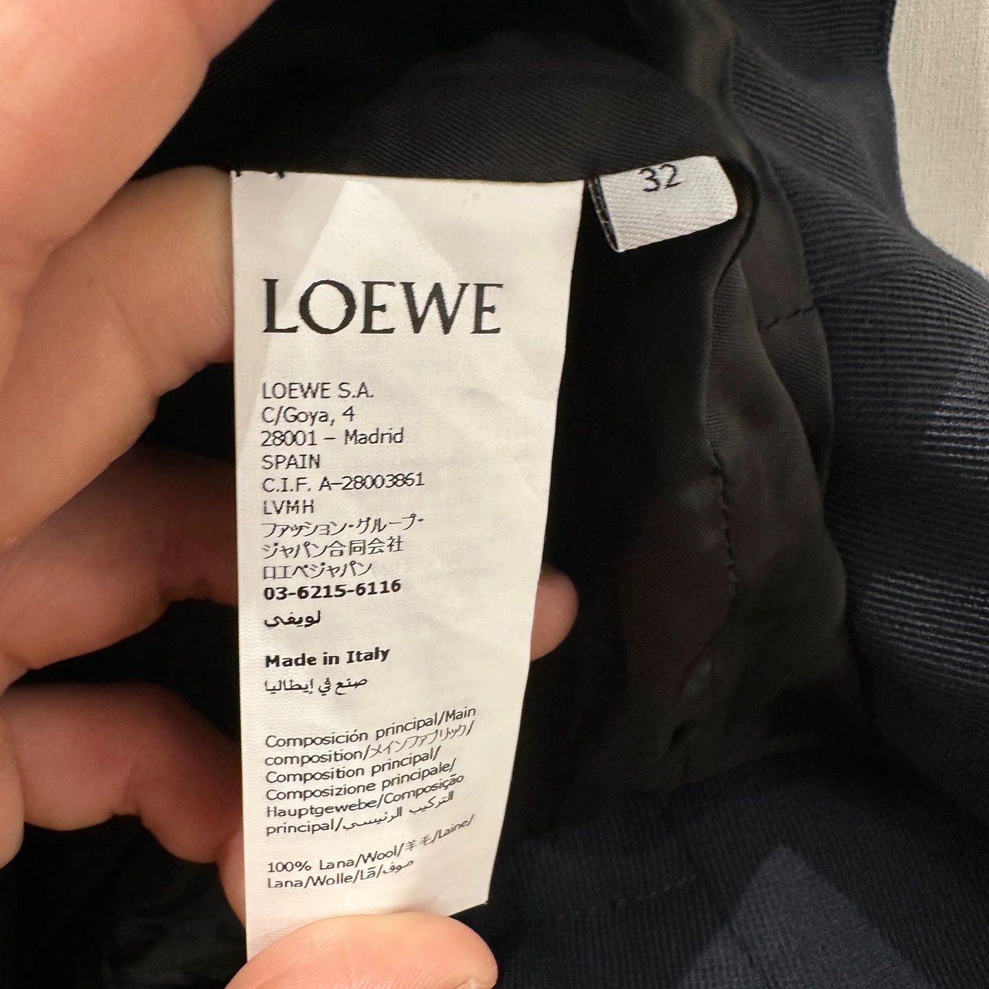 Loewe Loewe feb442 leather button waist-cinching wool blazer 32 Size XXS / US 00 / IT 34 - 4 Thumbnail