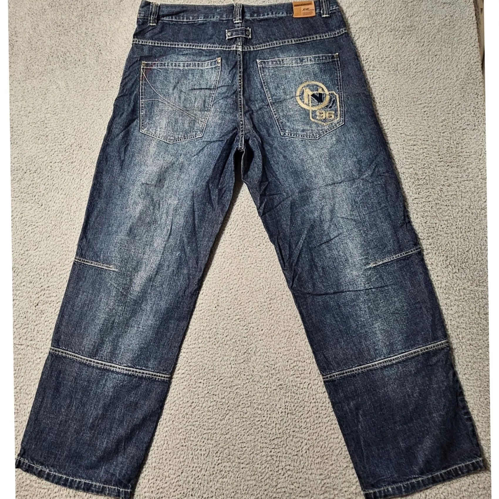 Vintage VINTAGE 96 North Jeans Mens 40 Blue Ninety Six Baggy Skater Wide Leg Size US 40 / EU 56 - 2 Thumbnail