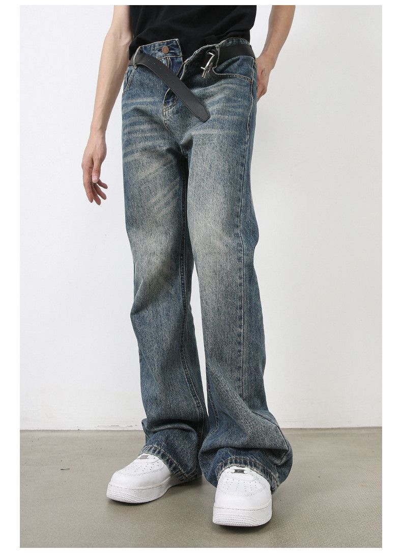 Japanese Brand × Jean Trendy American retro flared straight jeans Size US 32 / EU 48 - 4 Thumbnail