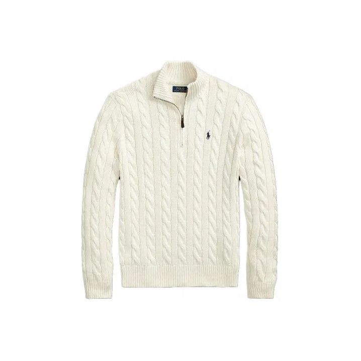 Polo Ralph Lauren Polo Ralph Lauren Men's Half-Zip Cable Knit Sweater Size US XL / EU 56 / 4 - 1 Thumbnail